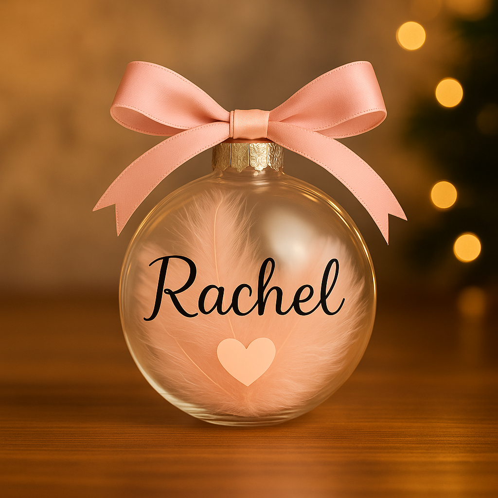 Personalisierbare Weihnachtskugeln – Mit Wunschname | 3 Farbvarianten