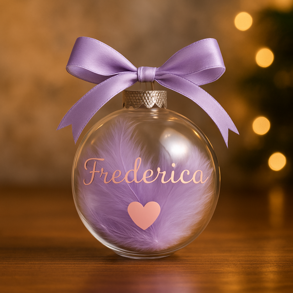 Personalisierbare Weihnachtskugeln – Mit Wunschname | 3 Farbvarianten