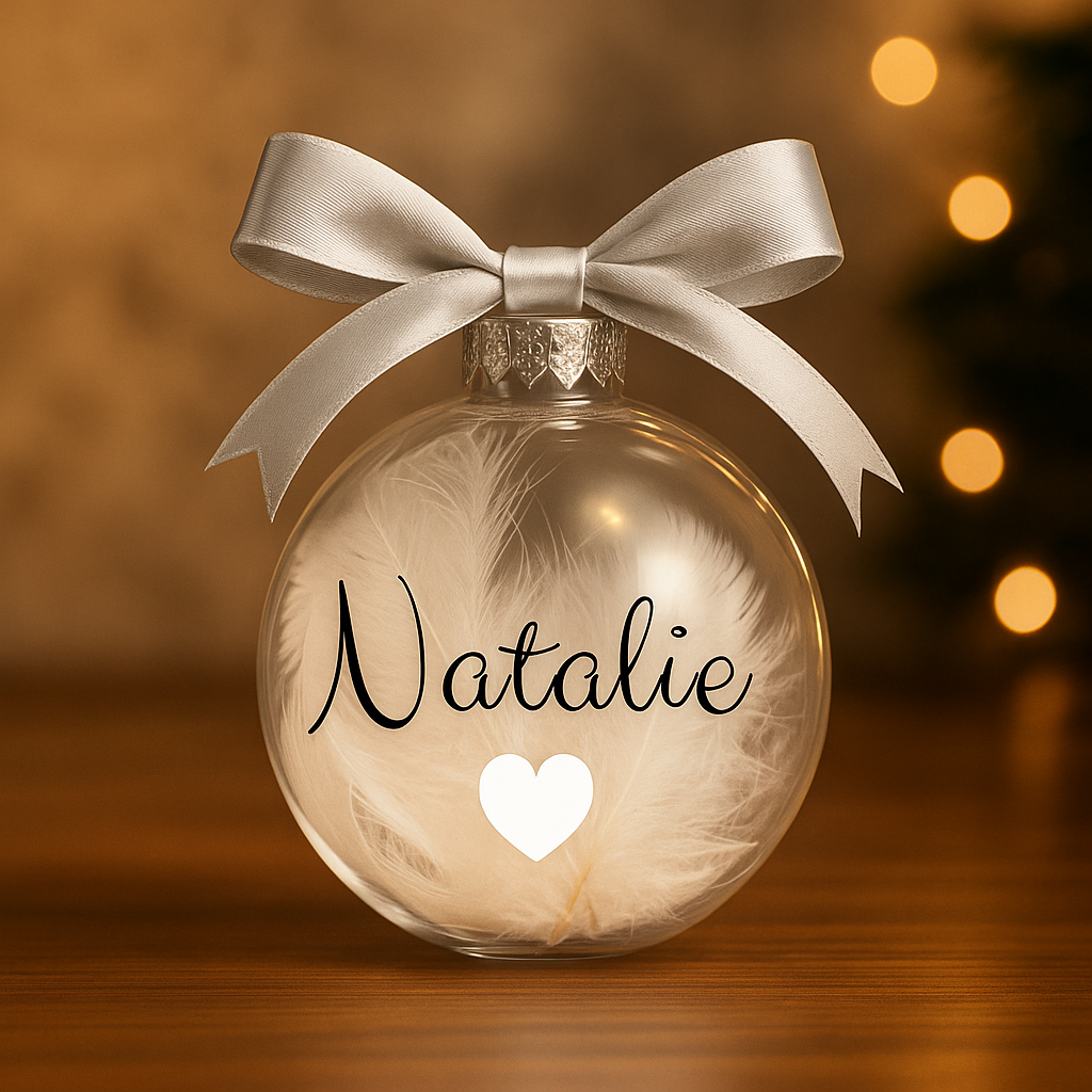 Personalisierbare Weihnachtskugeln – Mit Wunschname | 3 Farbvarianten